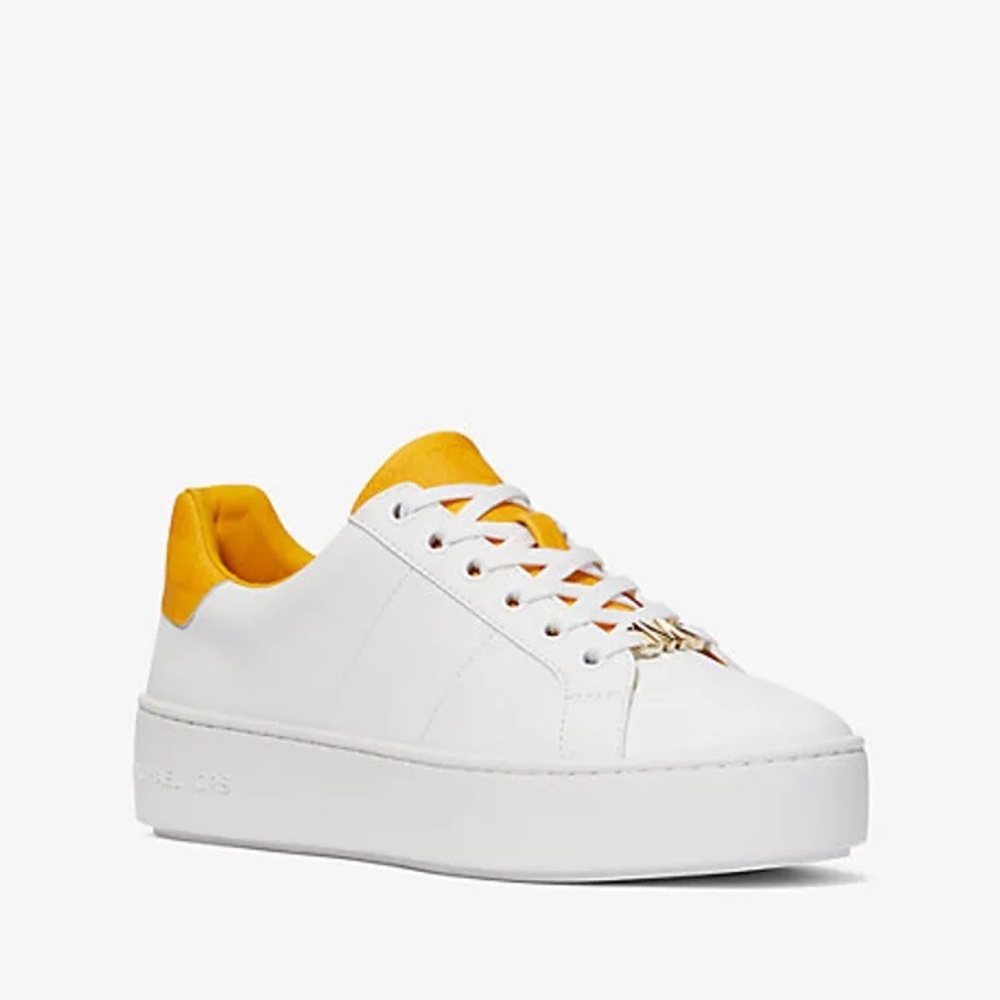 BNIB Michael KORS Poppy Logo Charm Sneakers // Size 8.5